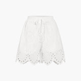 Yüksek Belli Kısa Pamuklu Şort