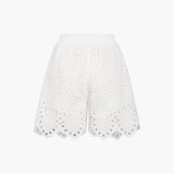 Yüksek Belli Kısa Pamuklu Şort