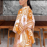 Desenli Geniş Kesim Şık Yazlık Tulum