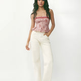 Pileli Kolsuz Düşük Kesim Bluz