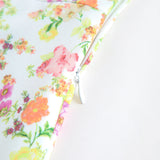 Sırt Askılı Çiçek Desenli Cami Midi Elbise