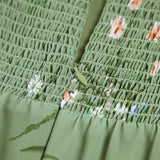 Çiçekli Boyundan Bağlamalı Şifon Midi Elbise