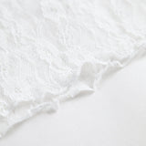 Kontrast Dikiş Detaylı Dantel Kısa Üst