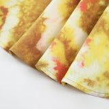 Tropikal Desenli Halter Sırtı Açık Kısa Elbise