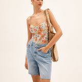 Çiçek Açan Çiçekli Tek Parça Mayo