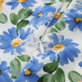 Boho Çiçek Desenli Cami Düğümlü Kısa Elbise