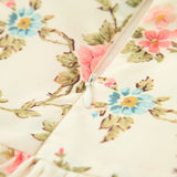 Çiçek Desenli Düğümlü Cami Kısa Elbise