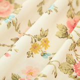 Çiçek Desenli Düğümlü Cami Kısa Elbise