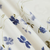 Çiçek Desenli Büzgülü Sırt Fırfırlı Düğümlü Kısa Elbise