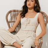 Rahat Kesim Keten Yazlık Tulum