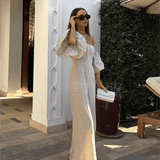 Omzu Açık Keten Tulum