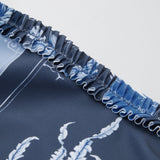 Bitki Desenli Tek Parça Mayo