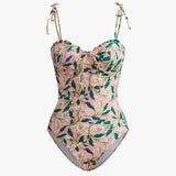 Çiçekli Tek Parça Mayo