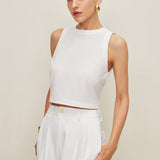 Pamuk & Keten Fiyonklu Bisiklet Yaka Bluz