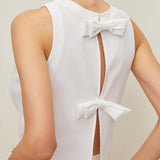 Pamuk & Keten Fiyonklu Bisiklet Yaka Bluz