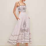 Baskı Cepli Cutout Elbise