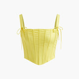 Sırtı Açık Kolsuz Kısa Üst