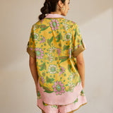 Günlük Baskılı Kontrast Etekli Şort Takım