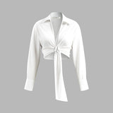 Asimetrik Kesim Uzun Kollu Bluz