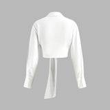 Asimetrik Kesim Uzun Kollu Bluz