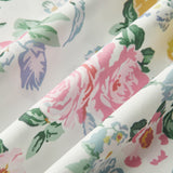 Baskılı V Yaka Kolsuz Uzun Elbise