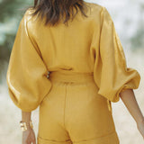 Kuşak Detaylı Şık Tulum