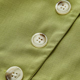 Asimetrik Düğmeli Pileli Şort Takım