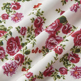 Çiçekli Yırtmaçlı Kalp Cami Elbise