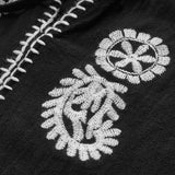 Nakış Detaylı Uzun Kollu Pamuklu Bluz