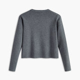 Bisiklet Yaka Düğmeli Örgü Hırka