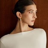 Siyah-Beyaz Kontrast Uzun Kollu Kazak