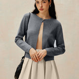 Bisiklet Yaka Düğmeli Örgü Hırka