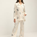 Payet Detaylı Düğümlü Uzun Kollu Set