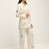 Payet Detaylı Düğümlü Uzun Kollu Set