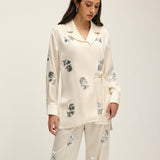 Payet Detaylı Düğümlü Uzun Kollu Set