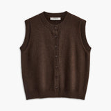 Şık Düğme Detaylı Triko Yelek