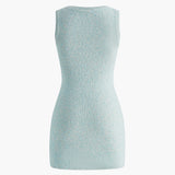 Kruvaze Yaka Dar Örgü Süveter Elbise