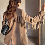 Desert Breeze Püsküllü Blazer Ceket