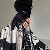 Desenli Balon Kesim Etek