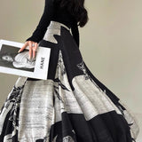 Desenli Balon Kesim Etek