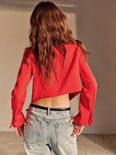 Dynamic Flame Crop Blazer