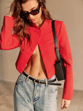 Dynamic Flame Crop Blazer