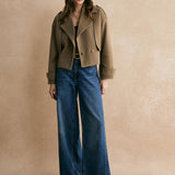 Olive Grace Cropped Ceket