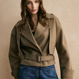 Olive Grace Cropped Ceket