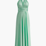 Şık Çapraz Sırt Kemerli Plise Elbise