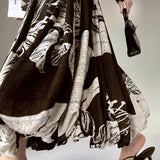 Desenli Balon Kesim Etek