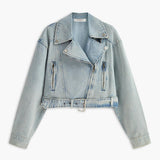 Açık Mavi Oversize Denim Ceket