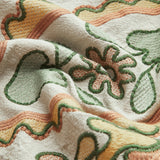 Boheme Nakışlı Plise Yarım Kol Elbise