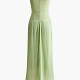 Plise Fermuarlı Boru Elbise