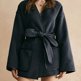 Modern Wrap Belted Ceket